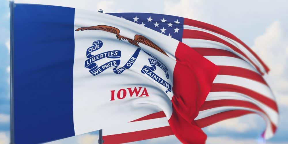 State of Iowa flag