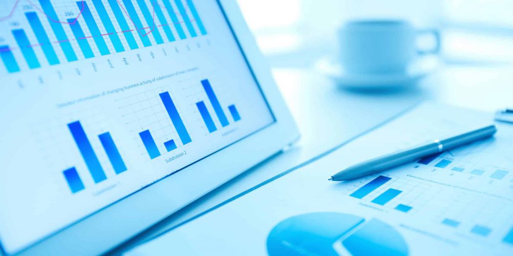 analytics platform in blue